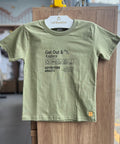 CAMISETA MANGA CURTA GET OUT E EXPLORE SAFARI MENINO PULLA BULLA - VERDE