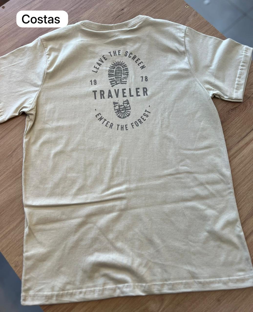CAMISETA MANGA CURTA TRAVELER MENINO PULLA BULLA - BEGE