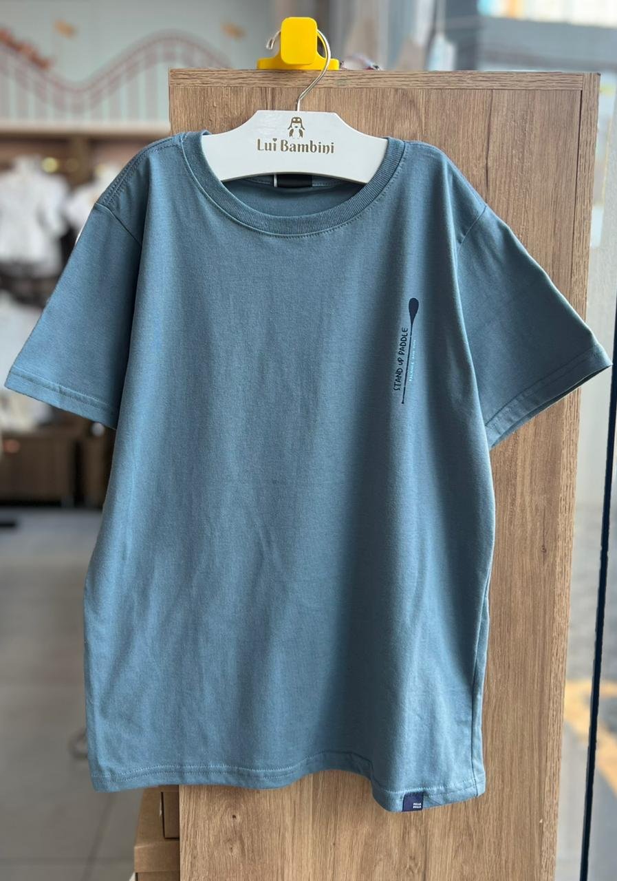 CAMISETA MANGA CURTA STAND UP PADDLE MENINO PULLA BULLA - AZUL