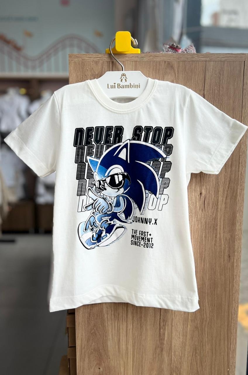 CAMISETA MANGA CURTA NEVER STOP MOVEMENT MENINO JOHNNY FOX - OFF