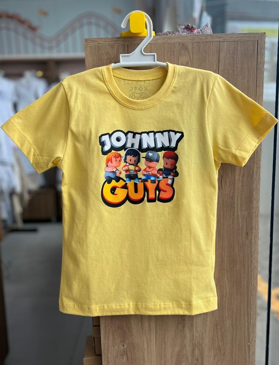 CAMISETA MANGA CURTA GAME MENINO JOHNNY FOX - AMARELO
