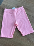 SHORT ELÁSTICO CÓS PARA USAR EMBAIXO DA SAIA CICLISTA LEGGING BÁSICA LISO MENINA PULLA BULLA - ROSA NEON