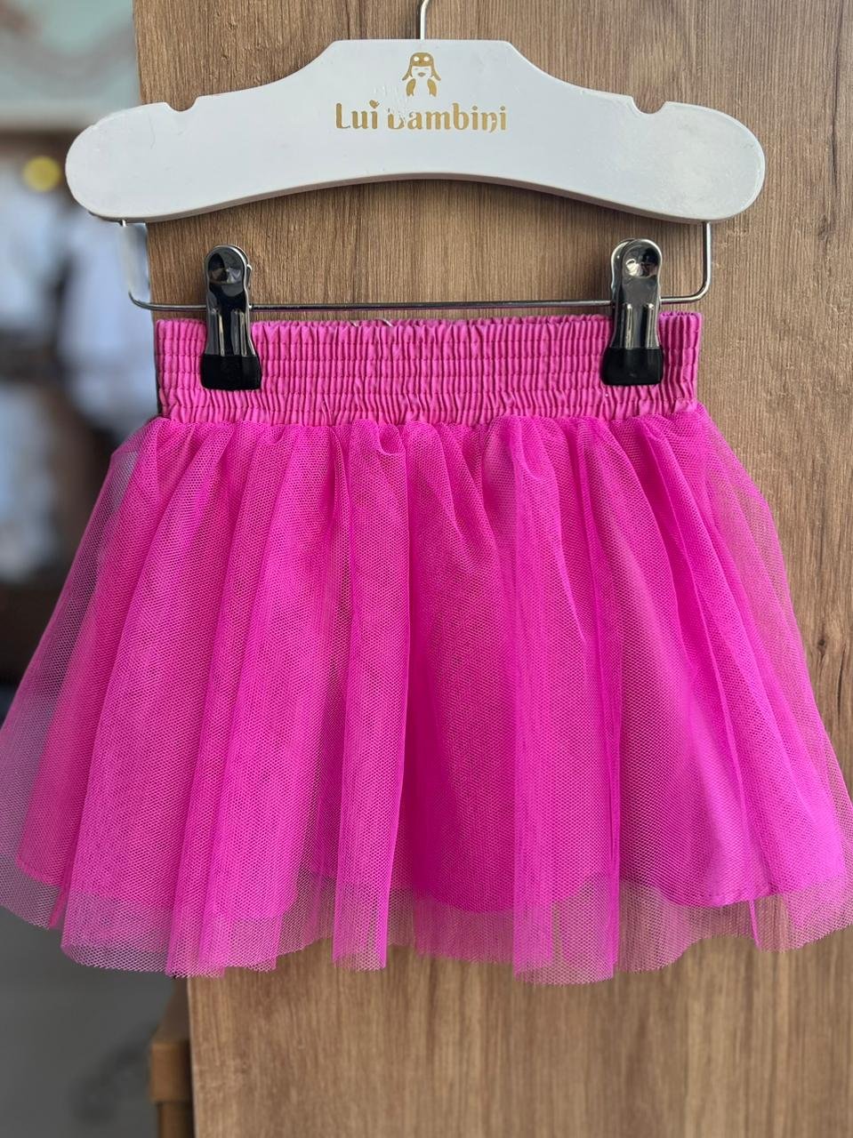 SAIA BÁSICA TULE LISA MENINA MON SUCRE - PINK