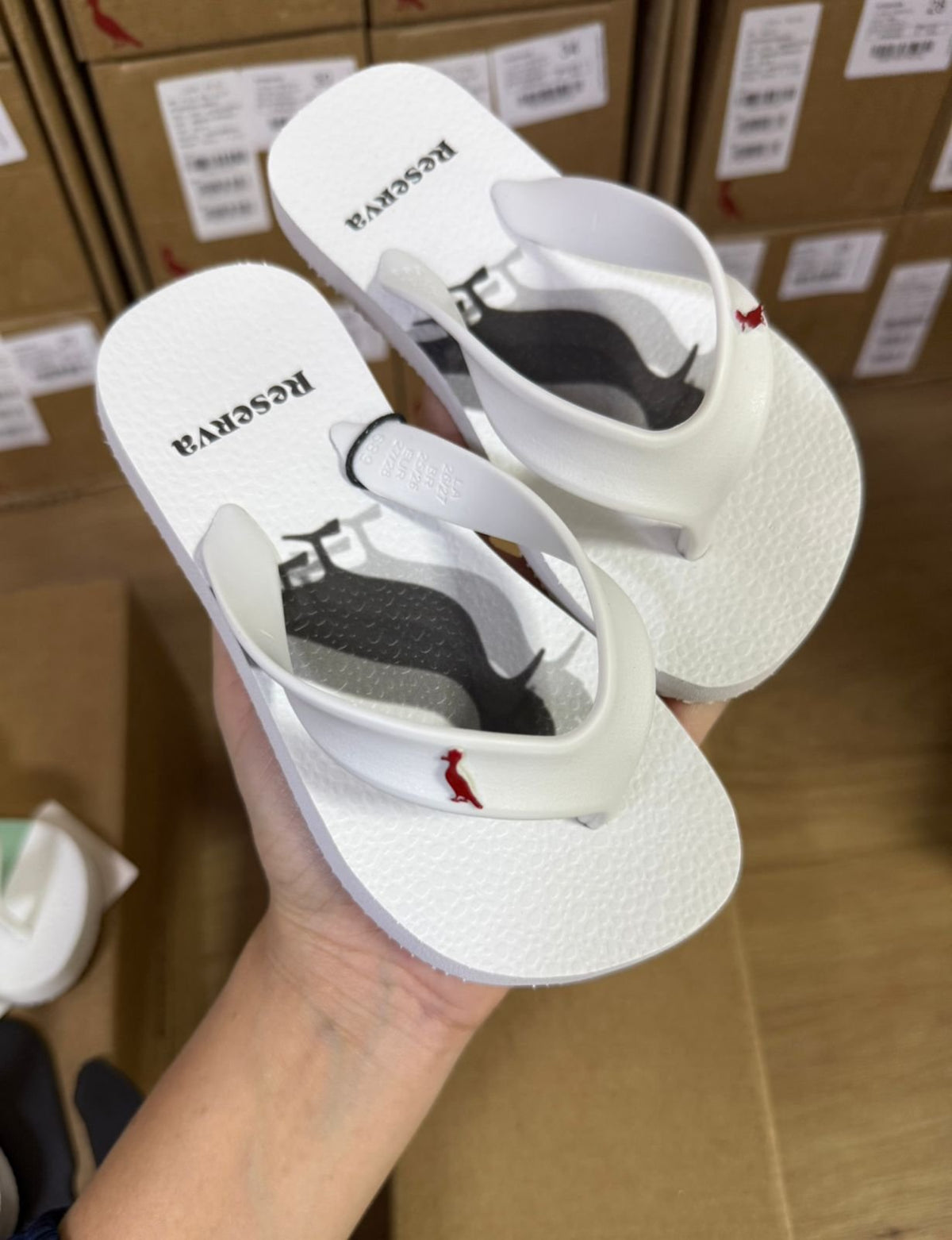 CHINELO ABA FINA PICA PAU TRIPLO MENINO RESERVA MINI - BRANCO