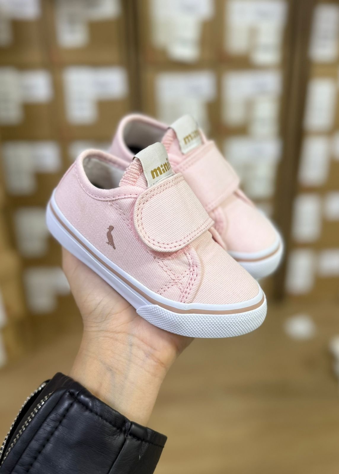 TÊNIS VELCRO MINIMALISTA PICA PAU MENINA RESERVA MINI - ROSA CLARO