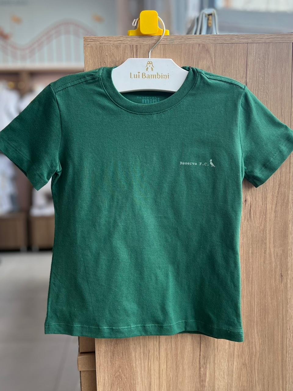 CAMISETA MANGA CURTA FUTEBOL COPA DO MUNDO BRASIL CAMPO ESTRATEGIA MENINO RESERVA MINI - VERDE