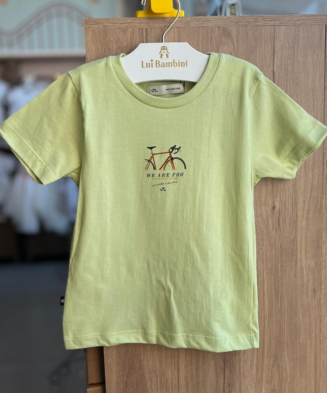 CAMISETA MANGA CURTA BIKE BICICLETA MENINO FBR - VERDE CLARO
