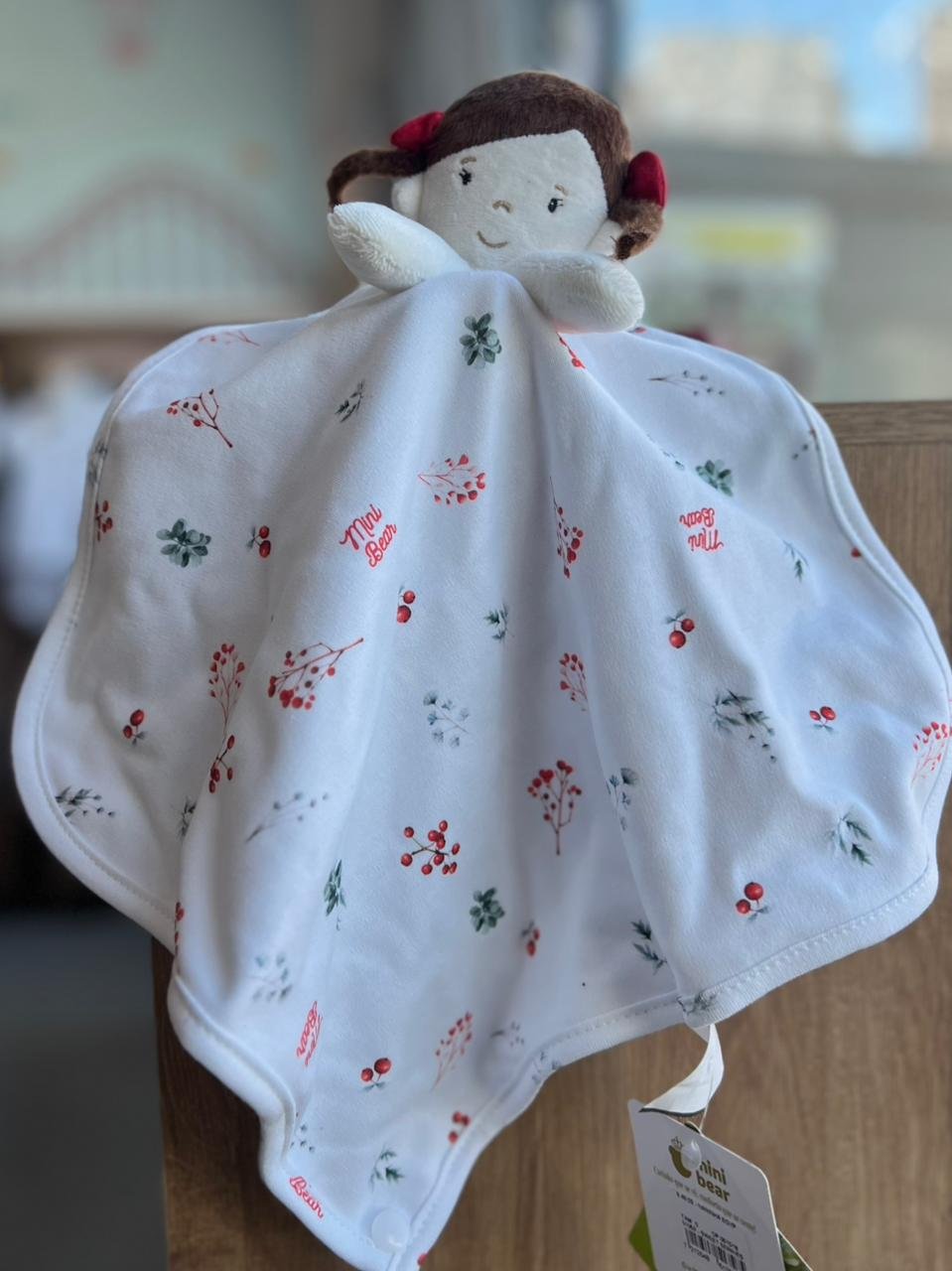 NANINHA EGYP FOLHAS LAÇO GAROTA MENINA MINI BEAR - BRANCO