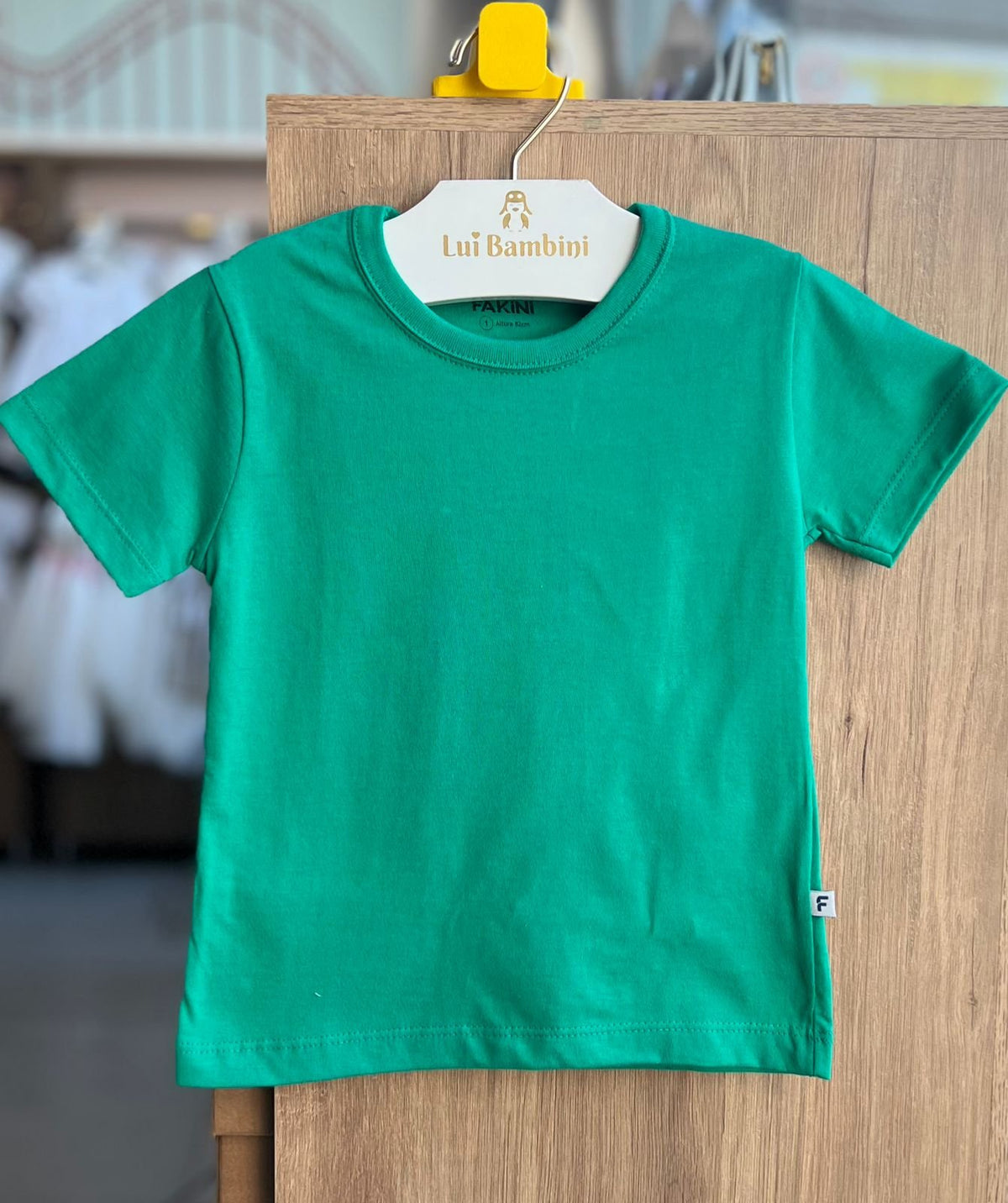 CAMISETA MANGA CURTA BÁSICA LISA MENINO FAKINI - VERDE