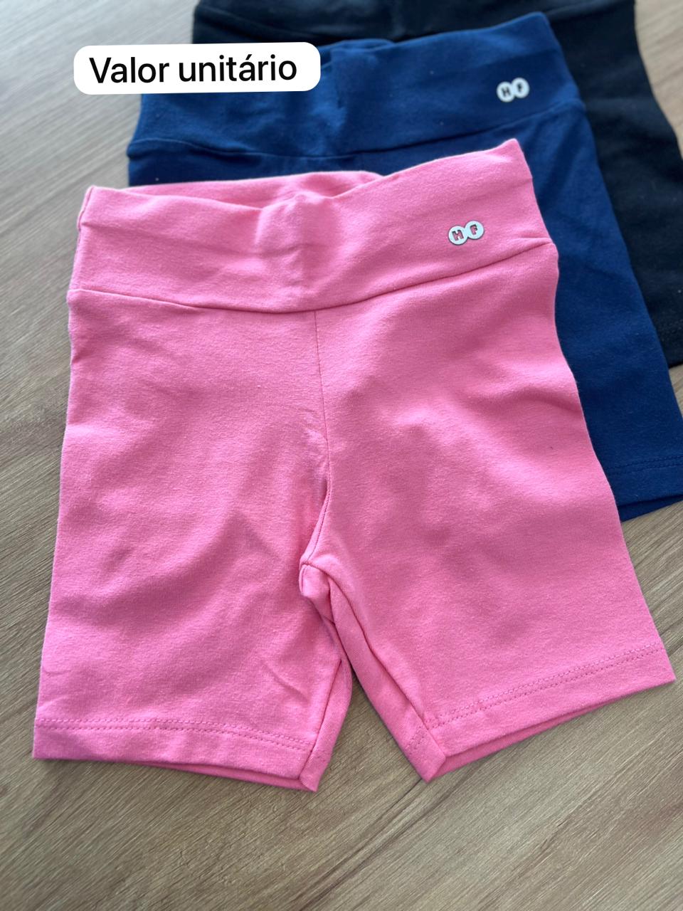 SHORT CICLISTA PARA USAR EMBAIXO DO VESTIDO LISO BÁSICO MENINA HAVE FUN - ROSA