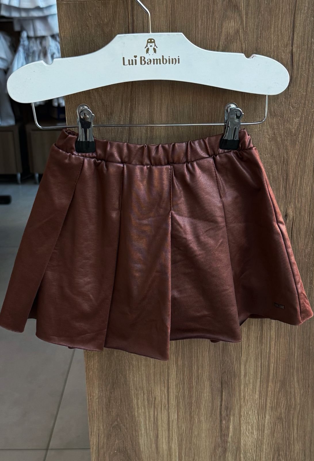 SHORT SAIA COURINO MENINA ANJOS BABY - MARROM