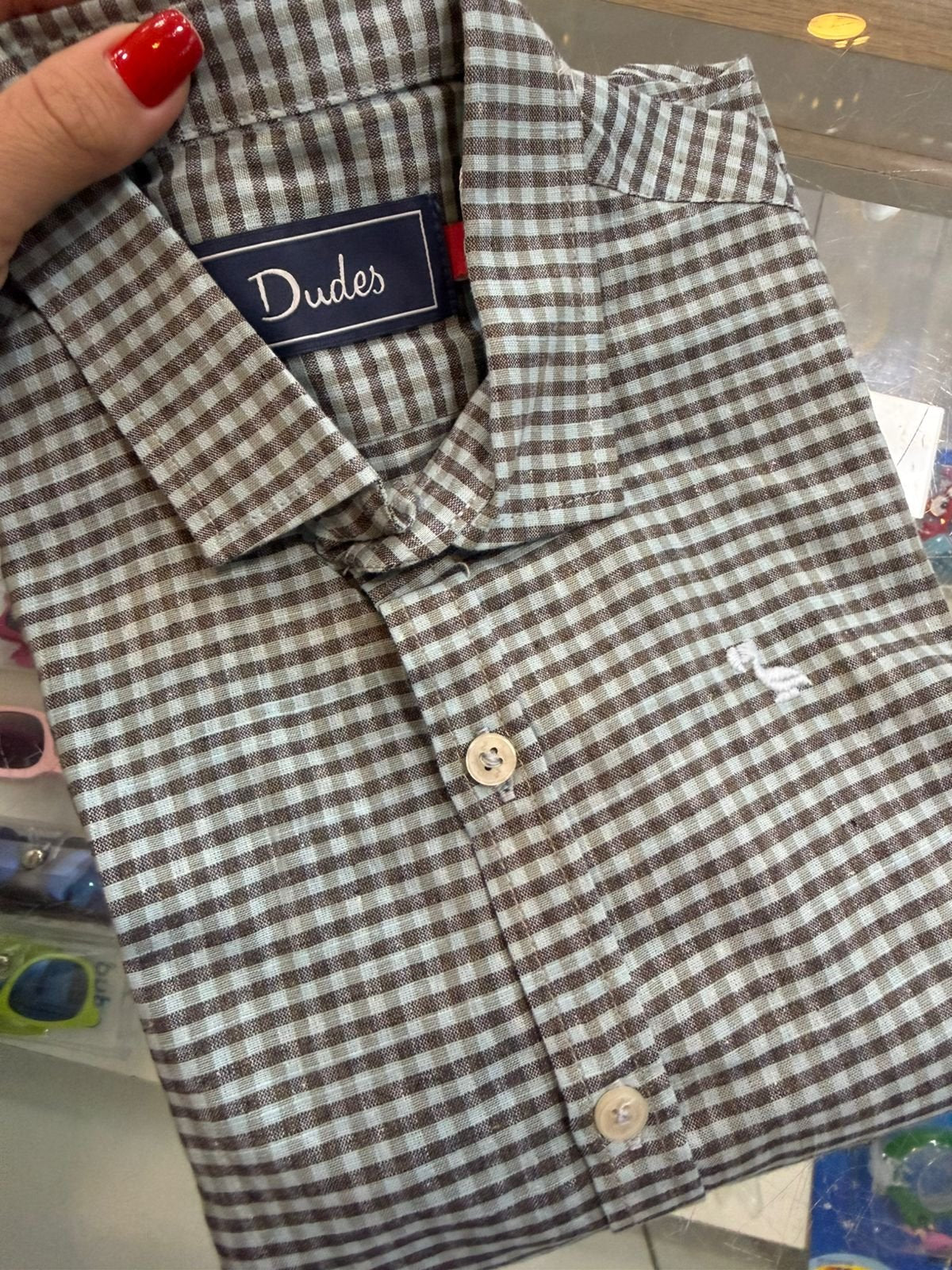 CAMISA MANGA LONGA XADREZ LINHO PAI E FILHO MENINO DUDES - AZUL CLARO