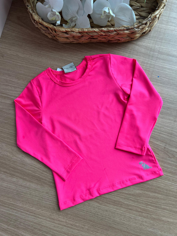 BLUSA MANGA LONGA LISA PROTEÇÃO UV50+ MENINA QUIMBY
