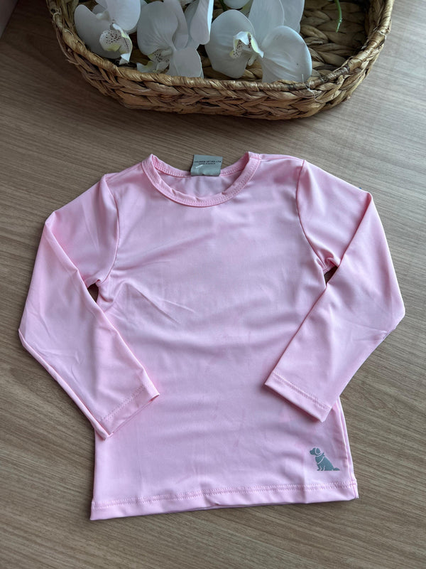 BLUSA MANGA LONGA LISA PROTEÇÃO UV50+ MENINA QUIMBY