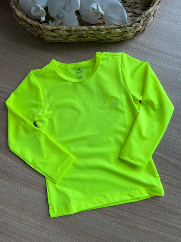 BLUSA MANGA LONGA PRAIA PROTEÇÃO UV 50+ MENINA UP BABY