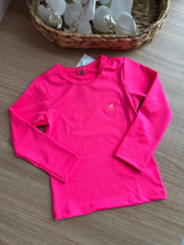 BLUSA MANGA LONGA PRAIA PROTEÇÃO UV 50+ MENINA UP BABY