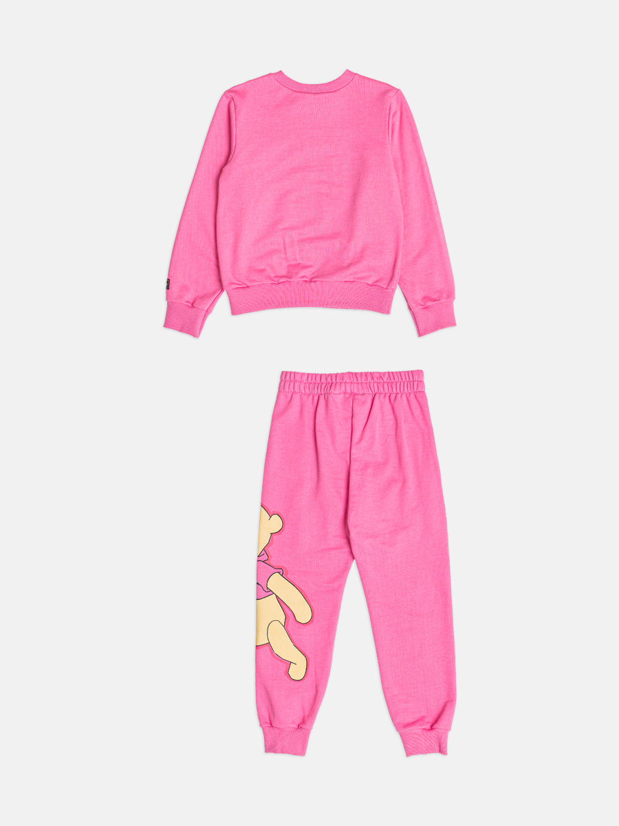 CONJUNTO CASACO MANGA LONGA LEITÃO POOH E CALÇA MENINA BIMBI