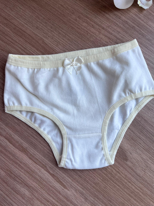 CALCINHA ALGODÃO LAÇO LISA BÁSICA MENINA LUI BAMBINI