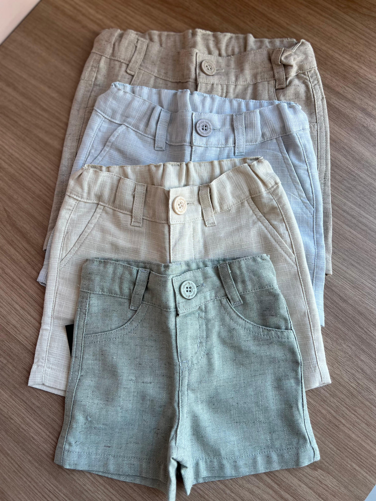 BERMUDA COTTON FLAME BOLSOS LINHO MENINO POLO INFANTI