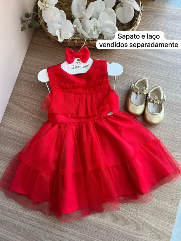 VESTIDO REGATA TULE BABADO MENINA MÁLAGAH