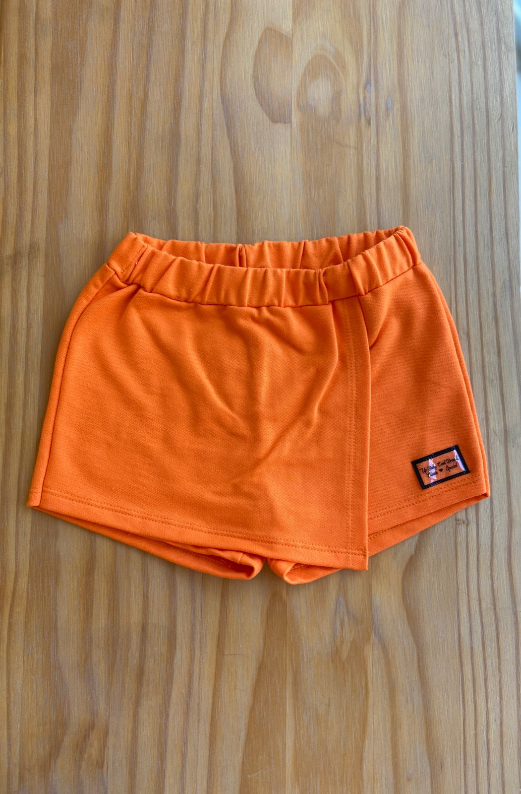 SHORT SAIA EM MOLETOM LISO MENINA UP BABY