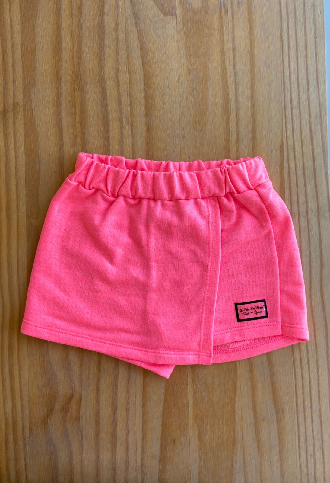 SHORT SAIA EM MOLETOM LISO MENINA UP BABY