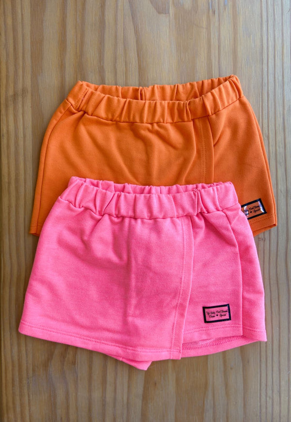 SHORT SAIA EM MOLETOM LISO MENINA UP BABY