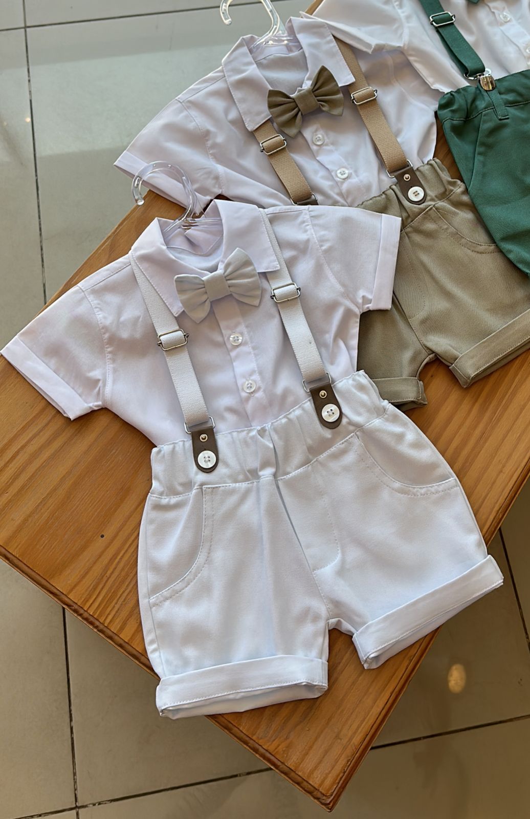 CONJUNTO CAMISA MC BERMUDA GRAVATA MENINO MAGIC ZOO