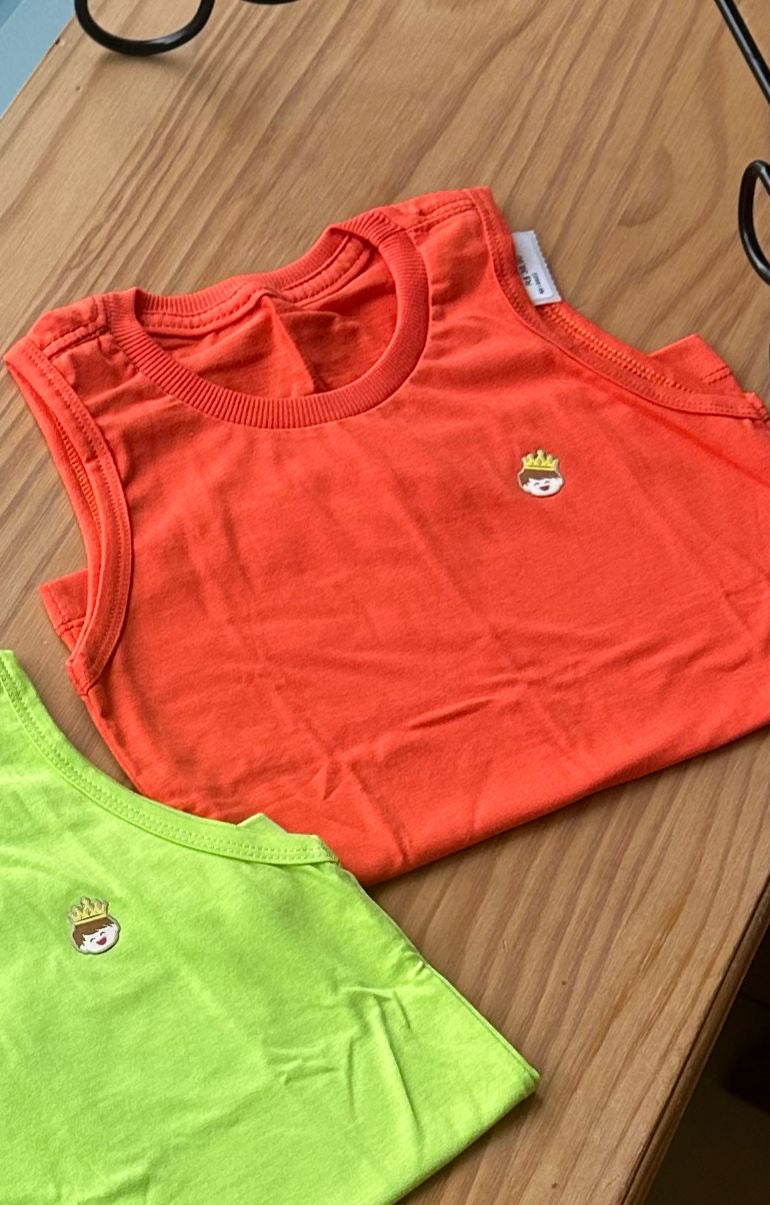 CAMISETA REGATA EM MALHA GOLA REDONDA REI MENINO LUI BAMBINI