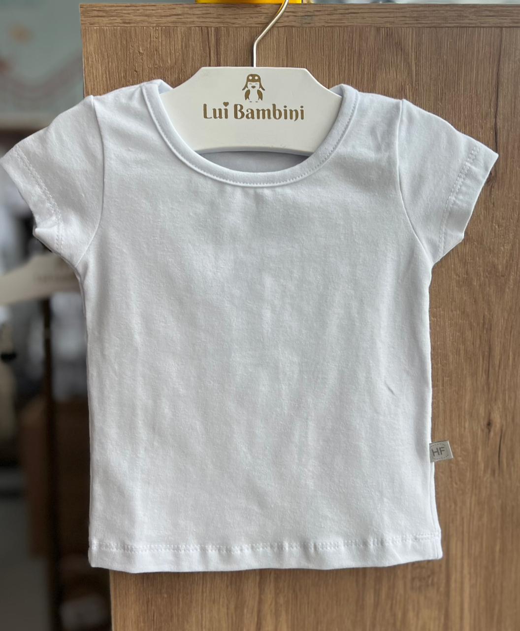 BLUSA MANGA CURTA BASICA CORES MENINA HAVE FUN - BRANCO