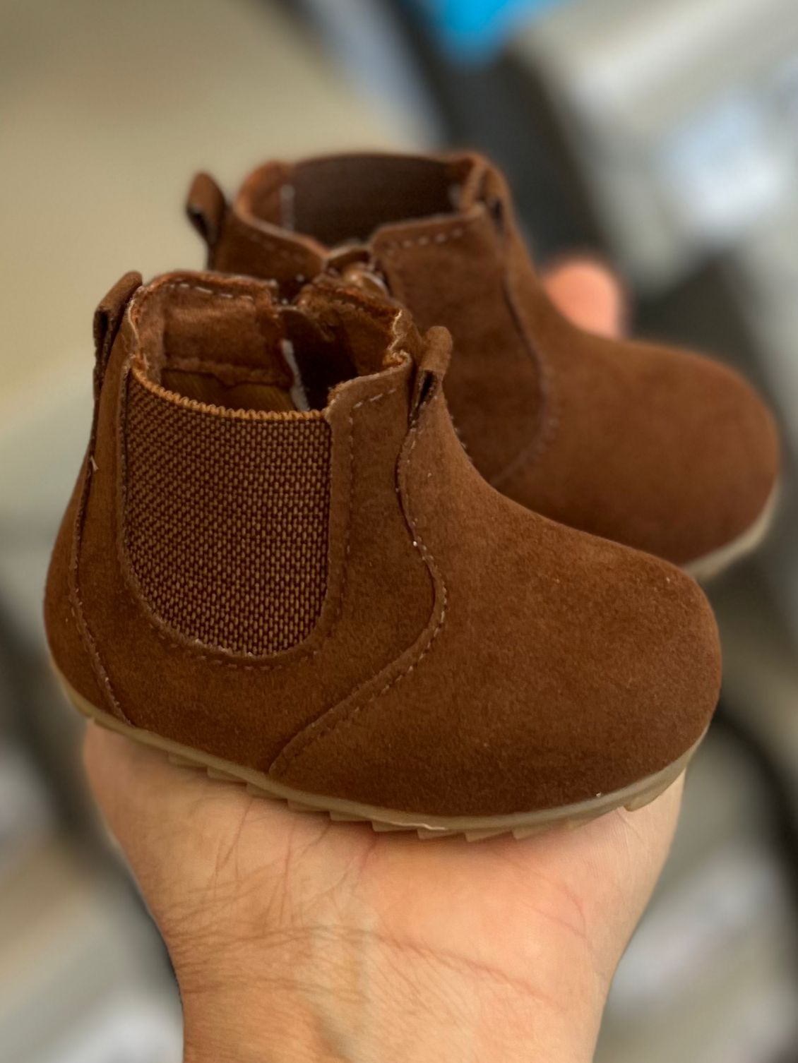 BOTA BOTINA ZÍPER ELÁSTICO COWBOY MENINO XUÁ XUÁ - CARAMELO