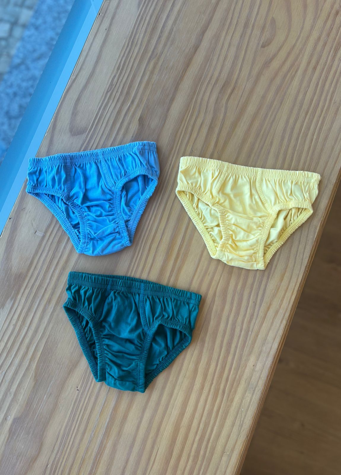 KIT 3 CUECAS LISAS COM ELÁSTICO MENINO PULLA BULLA