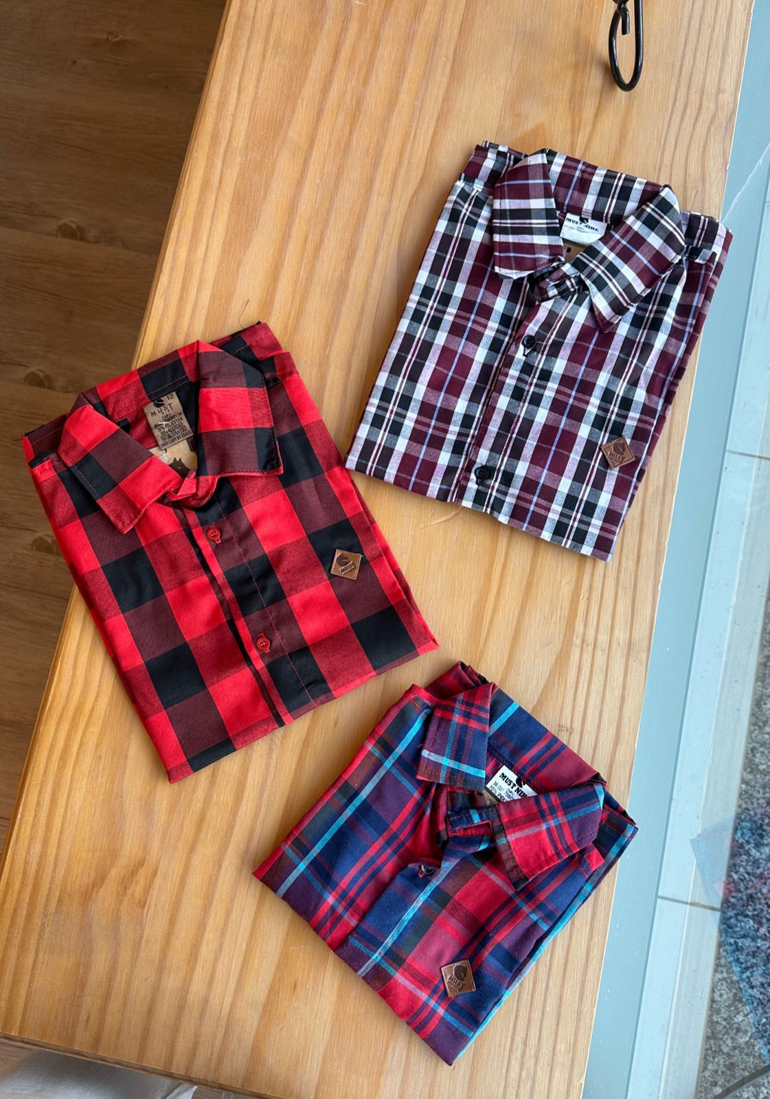 CAMISA XADREZ MANGA CURTA UNISSEX LUI BAMBINI
