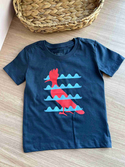 CAMISETA MANGA CURTA PICA PAU ESTAMPA ONDA MENINO RESERVA MINI