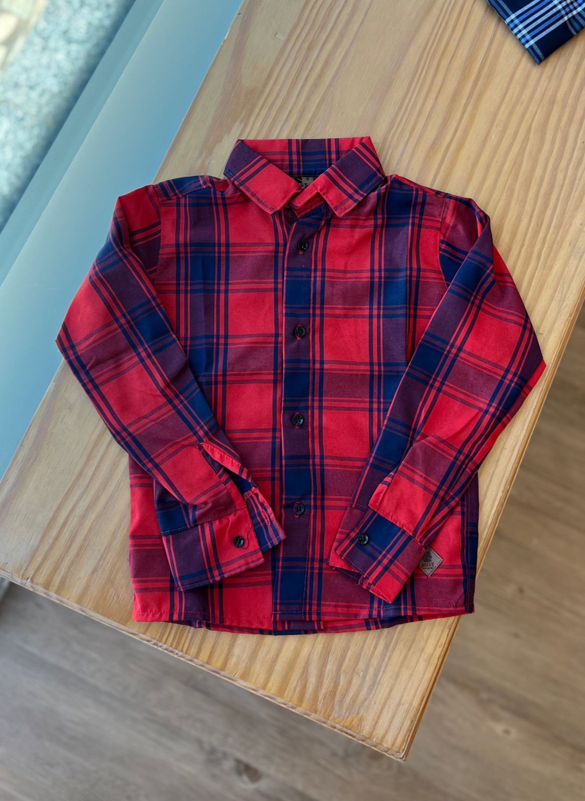 CAMISA XADREZ MANGA LONGA UNISSEX LUI BAMBINI