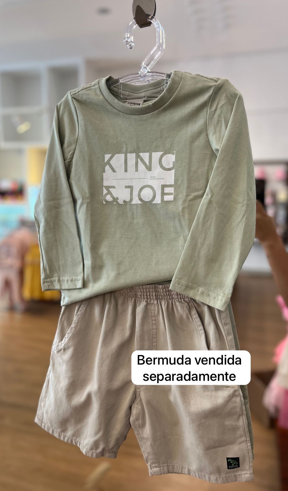 CAMISETA MANGA LONGA GOLA REDONDA FROM EVERYWHERE MENINO KING&JOE