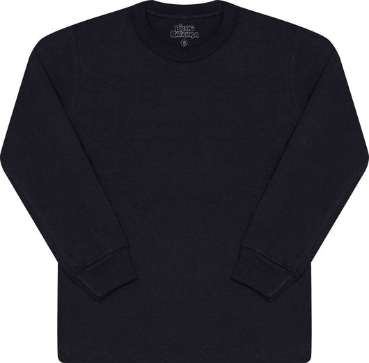 CAMISETA MANGA LONGA LISA MEIA MALHA MENINO BICHO BAGUNÇA