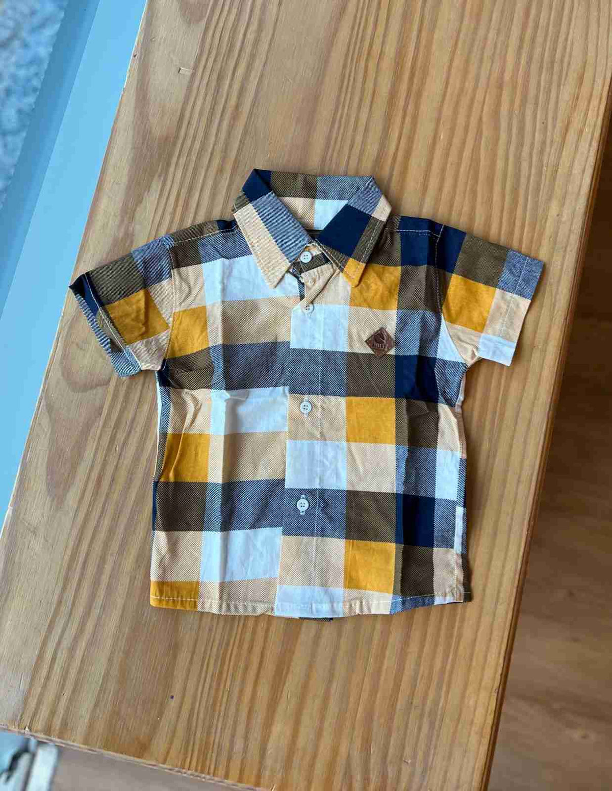 CAMISA XADREZ MANGA CURTA UNISSEX LUI BAMBINI