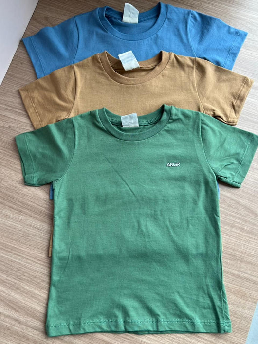 CAMISETA MANGA CURTA LISA BÁSICO MENINO ANGERÔ