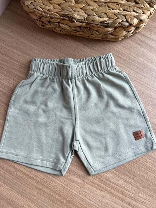 BERMUDA MOLETINHO BÁSICA LISA COM ELÁSTICO MENINO PULLA BULLA