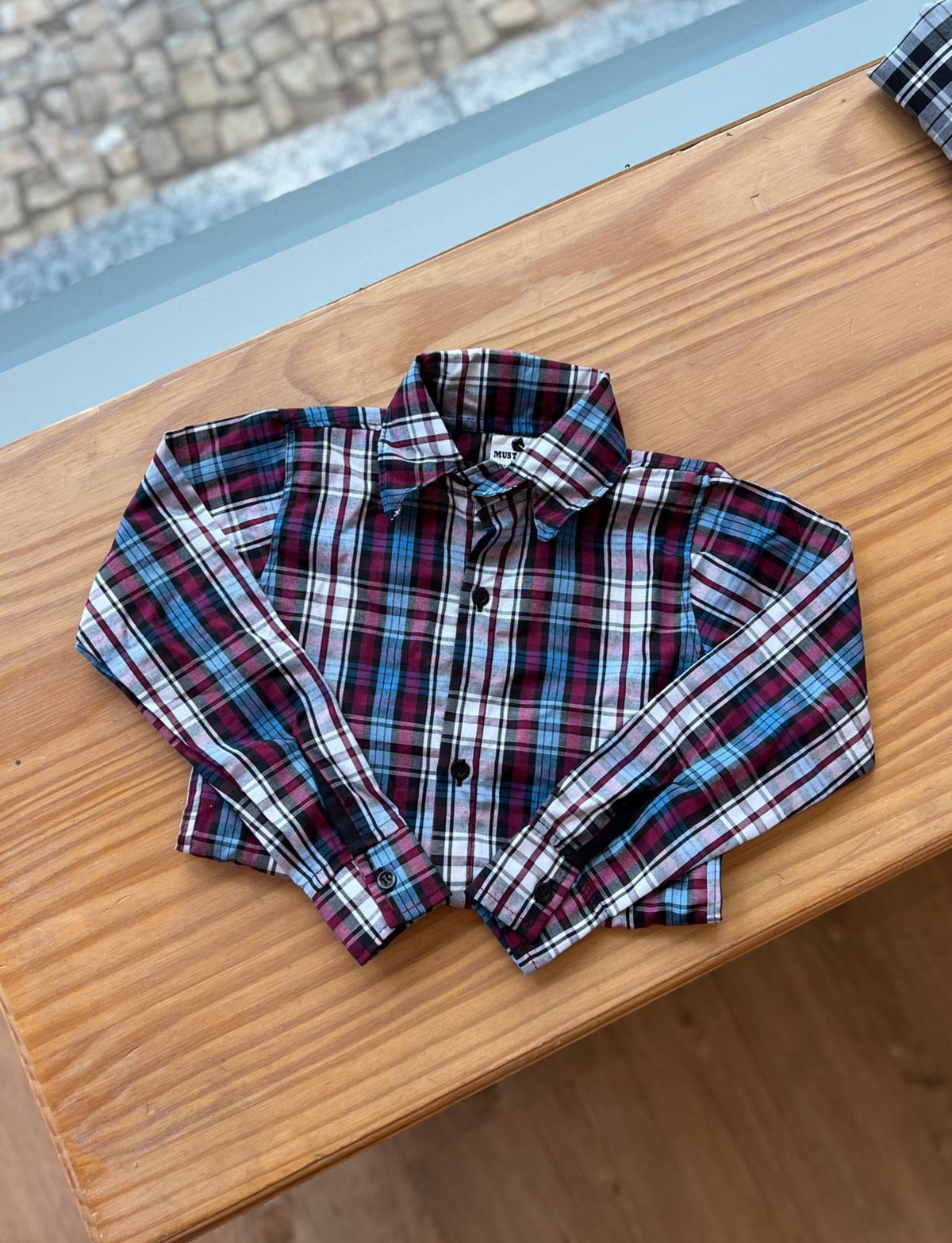 CAMISA MANGA LONGA XADREZ QUADRICULADA LISTRAS UNISSEX LUI BAMBINI