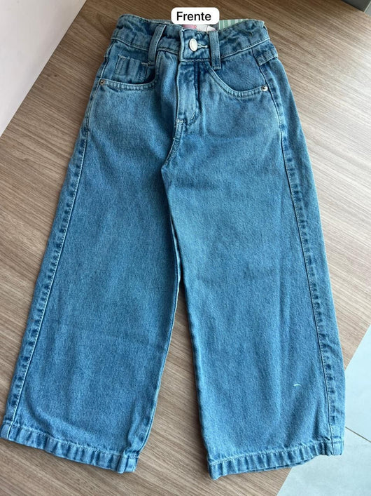 CALÇA WIDE LEG LAÇOS BOLSOS MENINA LUI BAMBINI