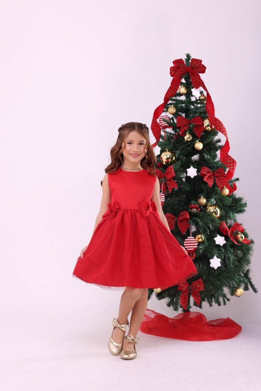 VESTIDO REGATA AMARRAÇÃO TULE GLITTER MENINA LUI BAMBINI