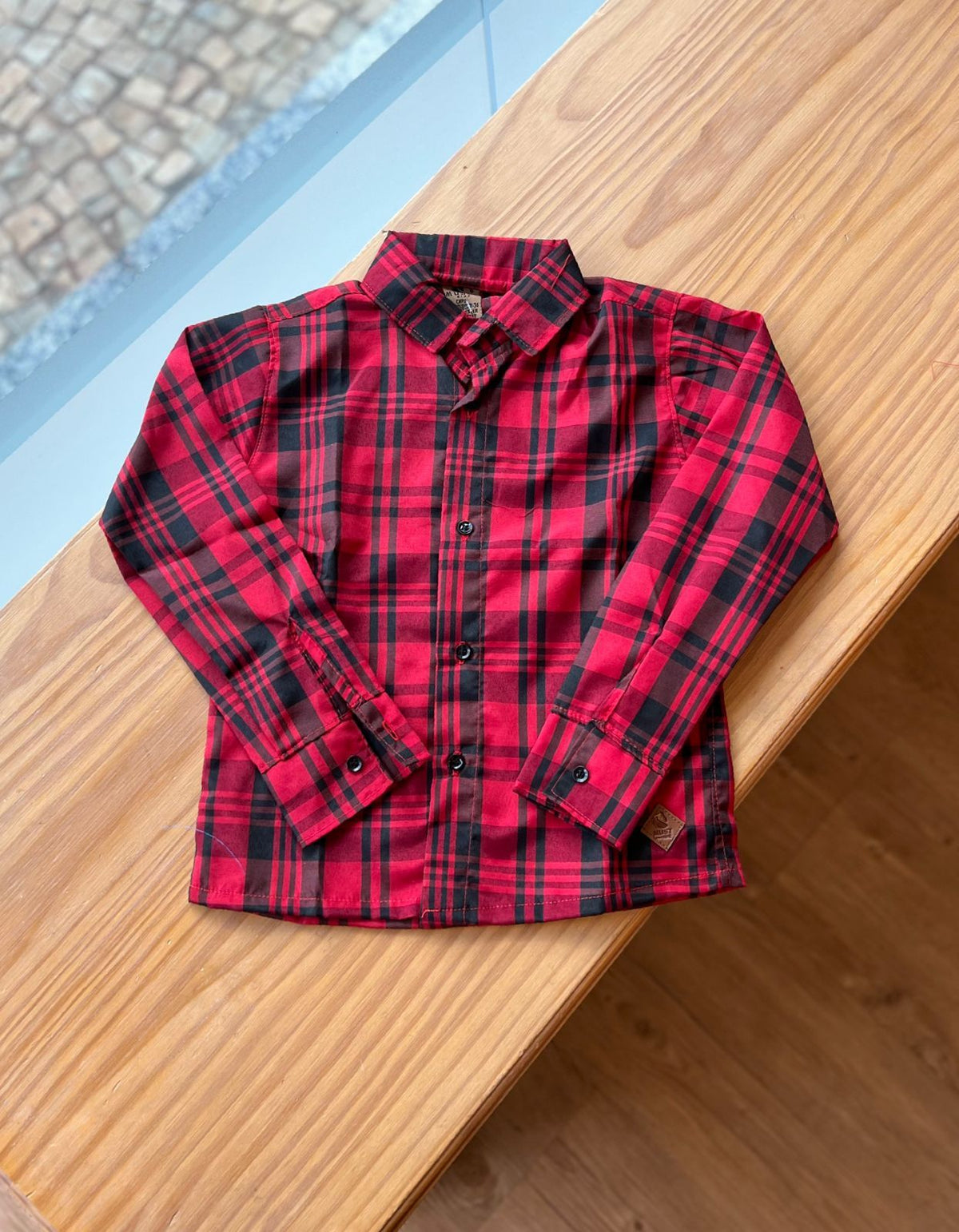 CAMISA XADREZ MANGA LONGA UNISSEX LUI BAMBINI