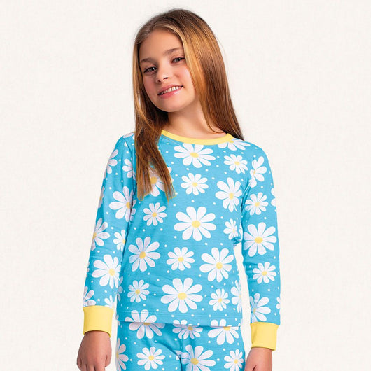 CONJUNTO PIJAMA BLUSA MANGA LONGA E CALCA MENINA FAKINI