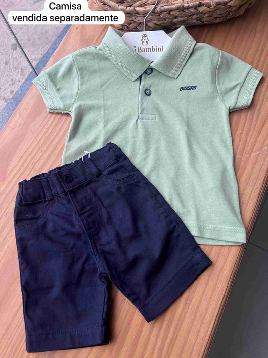 BERMUDA SOCIAL EM SARJA BOLSOS E ELASTICO MENINO BARBARA KIDS
