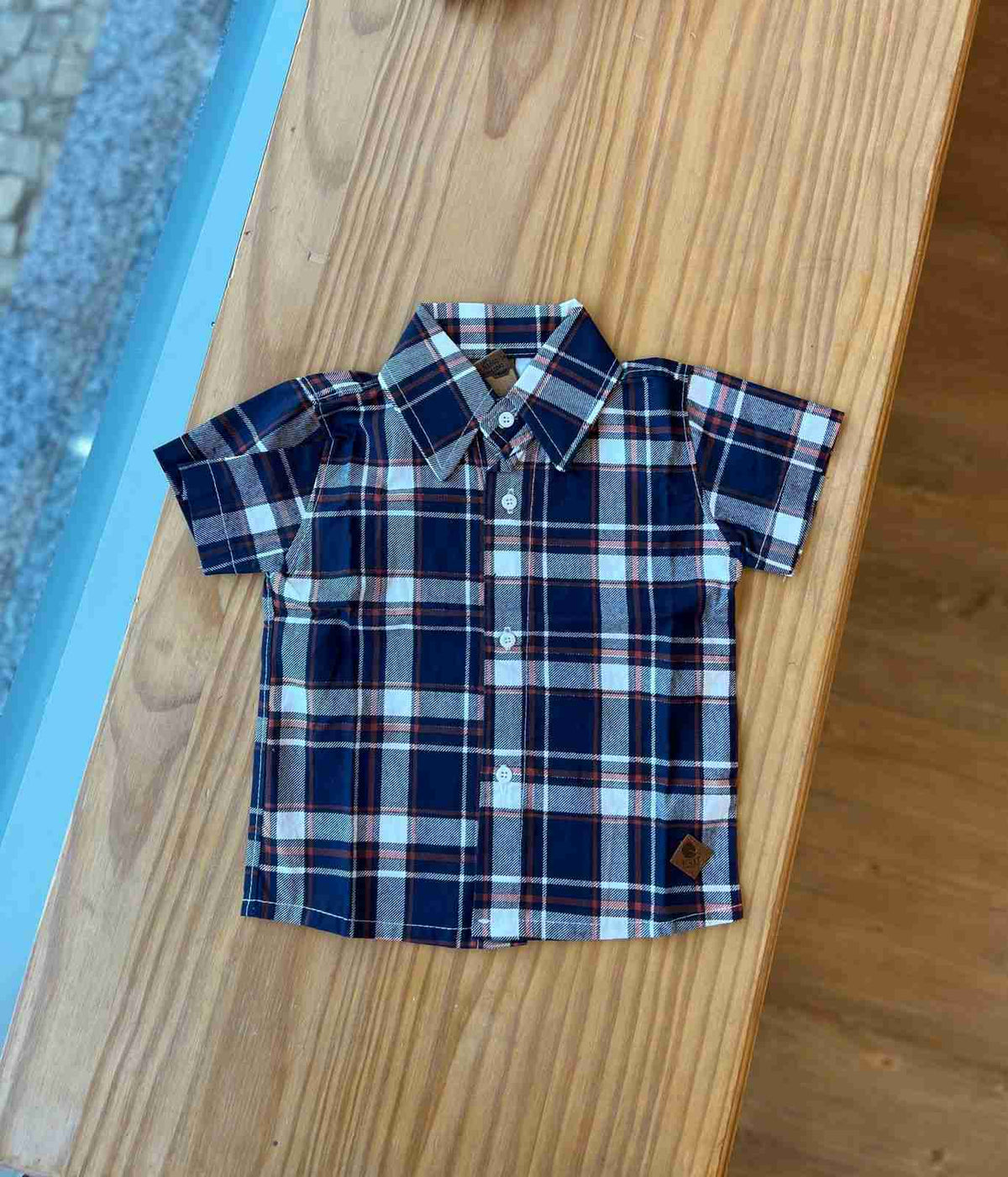 CAMISA XADREZ MANGA CURTA UNISSEX LUI BAMBINI
