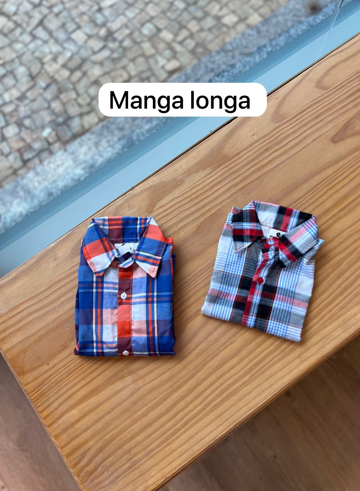 CAMISA MANGA LONGA XADREZ QUADRICULADA UNISSEX LUI BAMBINI