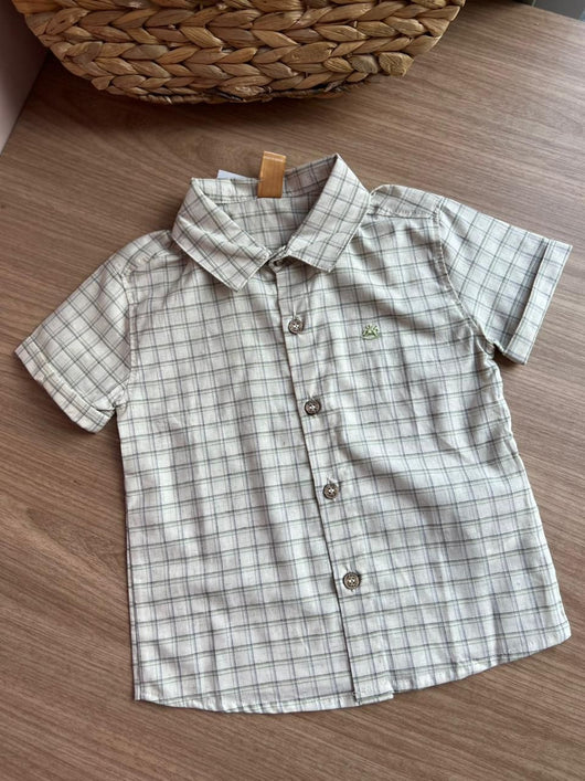 CAMISA MANGA CURTA XADREZ MENINO UP BABY