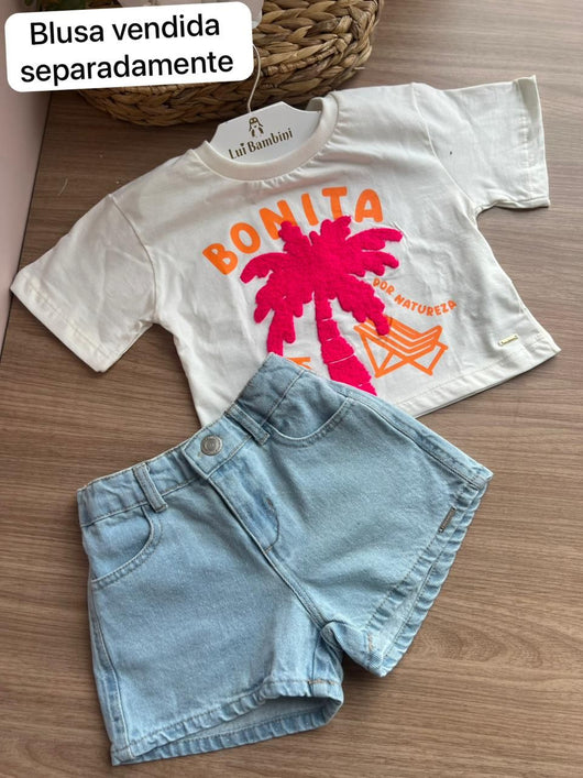 SHORT JEANS MENINA PULLA BULLA